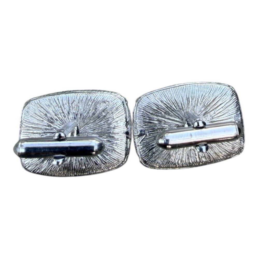 Vintage Sterling Silver Cufflinks With Horse Motif By CYARD - Picture 4 of 8